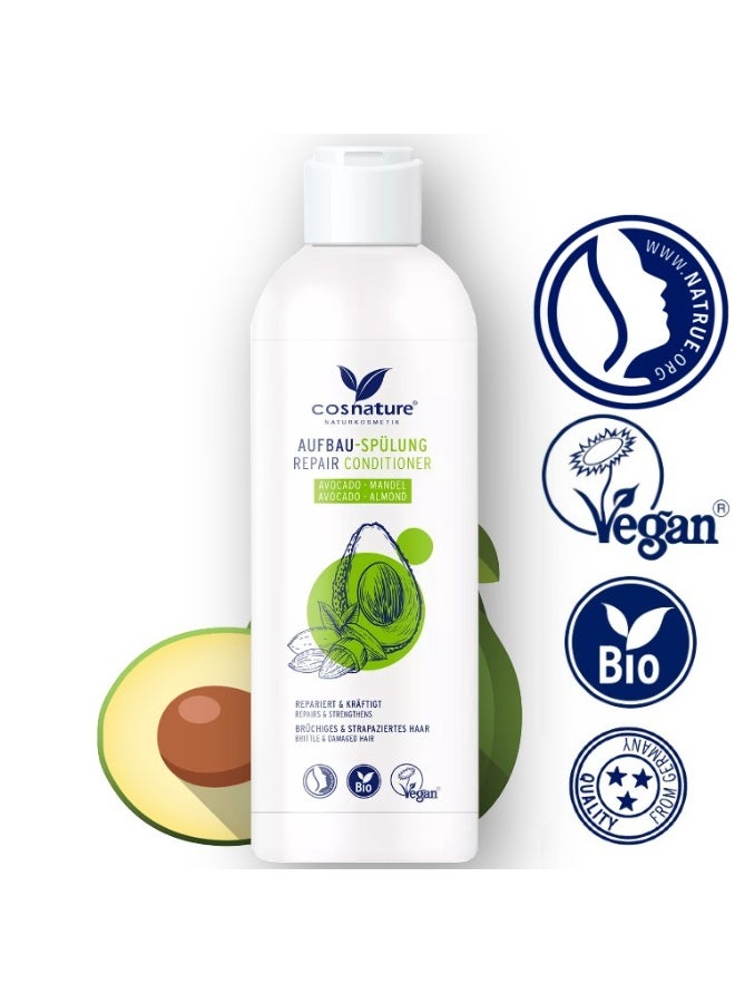 cosnature Avocado & Almond Reconstructing Conditioner – Natural Conditioner for Brittle & Weak Hair – 250 ML – Made in Germany - Image 2